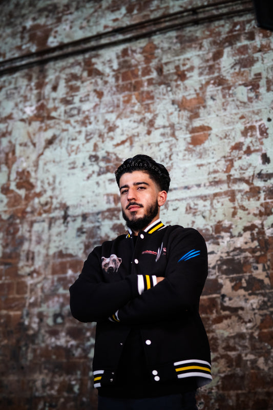 Wolverine inspired varsity jacket